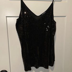 Express sequin top